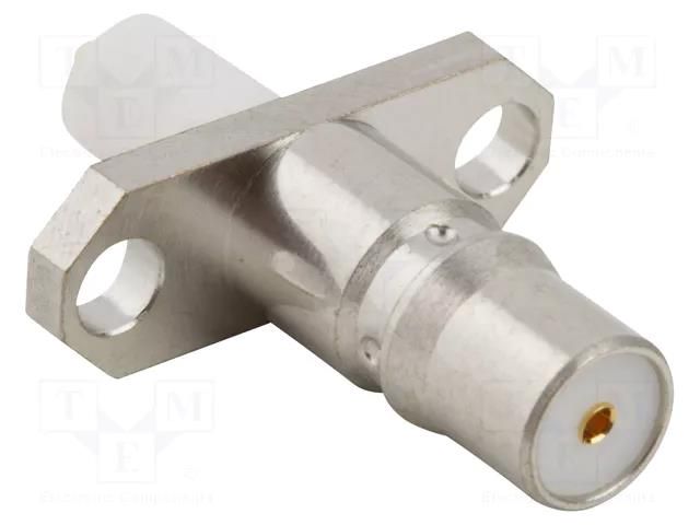 Connector: coaxial; socket; female; QMA; soldering; straight; brass AMPHENOL RF 930-117J-51S