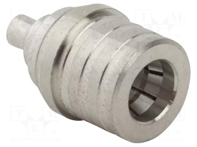 Connector: coaxial; plug; male; QMA; soldering; for cable; straight AMPHENOL RF 930-119P-51S