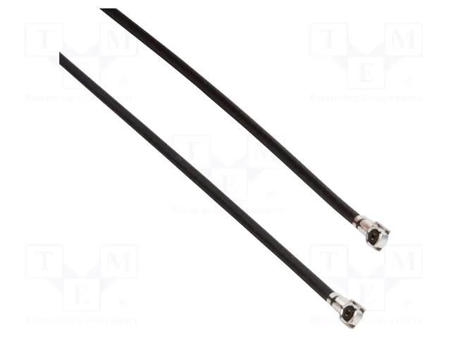 Cable; AMC4 female,both sides; angled; 0.15m AMPHENOL RF A-2PA-113-150B2