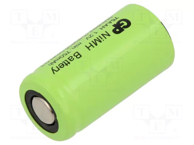 Re-battery: Ni-MH; 2/3AA; 1.2V; 750mAh GP ACCU-75AAH-ST-GP