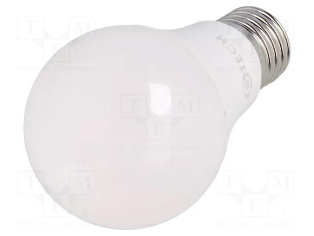 LED lamp; warm white; E27; 230VAC; 10W; 200°; 3000K; 3pcs. GTV Poland GT-A60WW10W-3