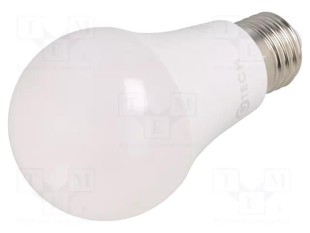 LED lamp; warm white; E27; 230VAC; 12W; 200°; 3000K; 3pcs. GTV Poland GT-A60WW12W-3