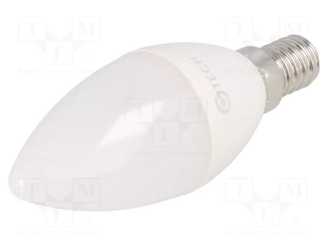 LED lamp; warm white; E14; 230VAC; 5W; 180°; 3000K; 3pcs. GTV Poland GT-C37WW5W-3