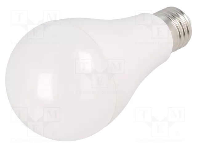 LED lamp; white cold; E27; 230VAC; 1750lm; 17.3W; 180°; 6500K GTV Poland LD-PZ3A65-18W