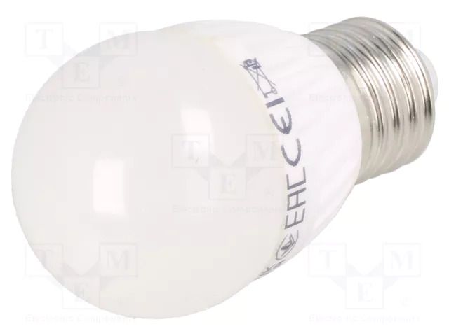LED lamp; white warm; E27; 230VAC; 1000lm; 10W; 160°; 3000K GTV Poland LD-SMBD45-10
