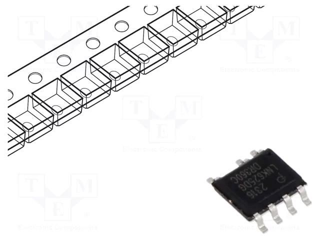 IC: PMIC; AC/DC switcher,SMPS controller; Uin: 85÷265V; SO-8C POWER INTEGRATIONS LNK625DG-TL