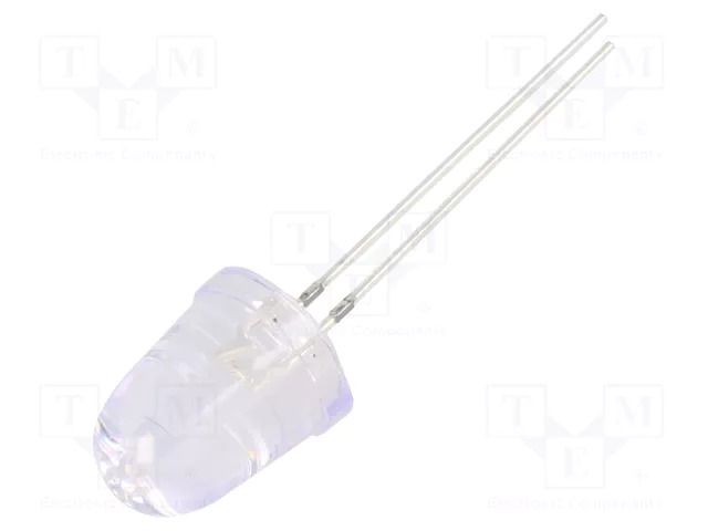 LED; UV; 8°; 20mA; 114mW; 360÷370nm; 3/3.4/3.8VDC; THT; Front: convex OPTOSUPPLY OSV1YLA201A