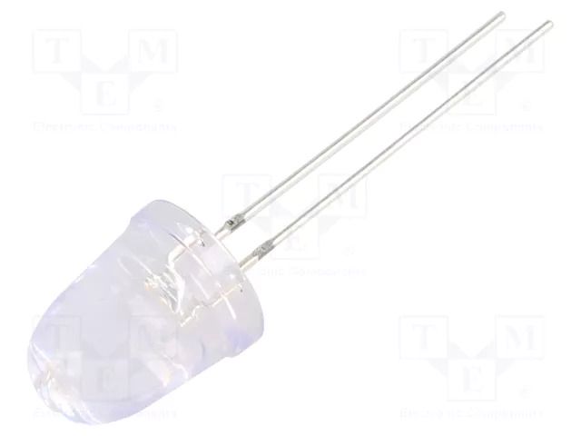 LED; UV; 8°; 20mA; 114mW; 390÷400nm; 3/3.4/3.8VDC; THT; Front: convex OPTOSUPPLY OSV4DLA201A