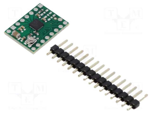 Stepper motor controller; DRV8434; 1.2A; Uin mot: 4.5÷48V; green POLOLU POLOLU-3762