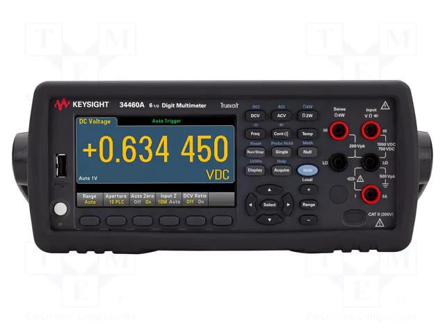 Benchtop multimeter; LCD TFT 4,3"; 6,5 digit; 480x272; 3÷300kHz KEYSIGHT 34460A