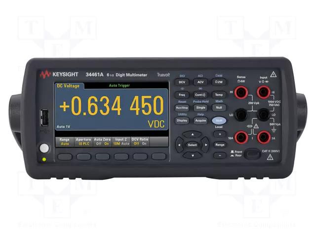 Benchtop multimeter; LCD TFT 4,3"; 6,5 digit; 480x272; 3÷300kHz KEYSIGHT 34461A