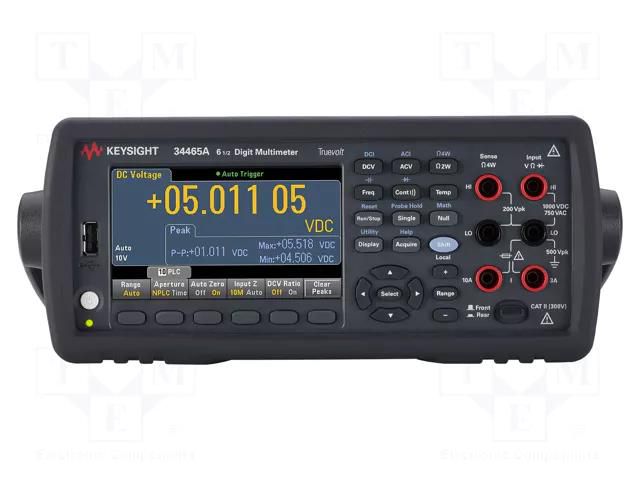 Benchtop multimeter; LCD TFT 4,3"; 6,5 digit; 480x272; 3÷300kHz KEYSIGHT 34465A