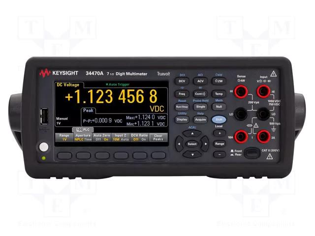 Benchtop multimeter; LCD TFT 4,3"; 7,5 digit; 480x272; 3÷300kHz KEYSIGHT 34470A