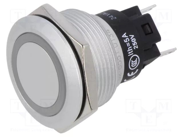 Indicator: LED; flat; green; 24VDC; 24VAC; Ø22mm; 82; connectors EAO 82-6551.0134
