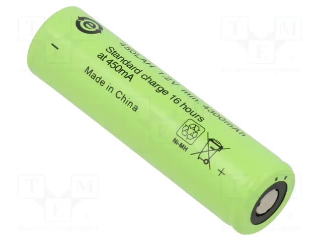 Re-battery: Ni-MH; 4/3A,4/3R23; 1.2V; 4500mAh; Ø18.3x67mm GP ACCU-4/3A4500ST-GP