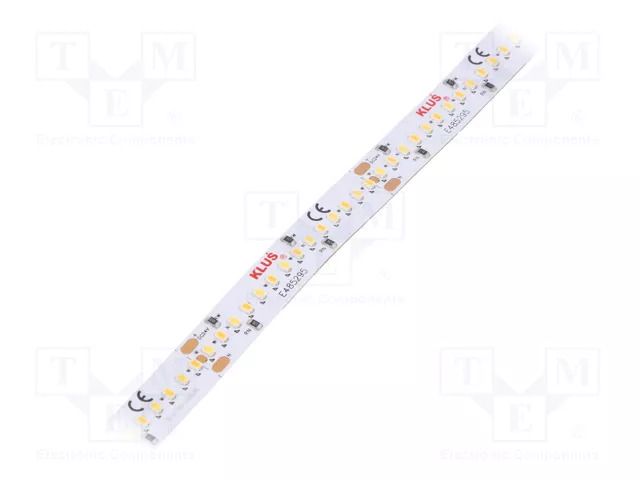 LED tape; white warm/cold white; LED/m: 252; 10mm; IP20; 120° KLUŚ K-27/50-1440-24