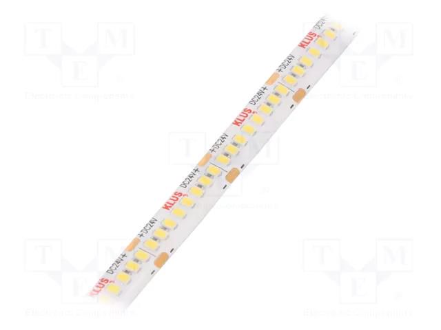 LED tape; white neutral; LED/m: 240; 10mm; IP65; 120°; 14.4W/m KLUŚ KWP-GHD40-1440-24