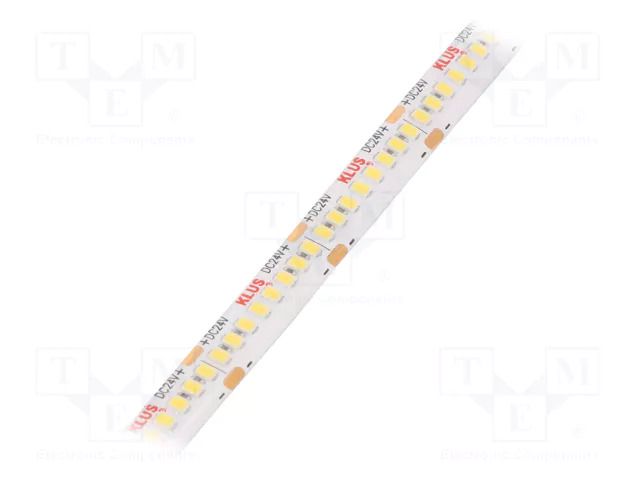 LED tape; white neutral; LED/m: 240; 10mm; IP65; 120°; 14.4W/m KLUŚ KWP-GHD40-1440-24