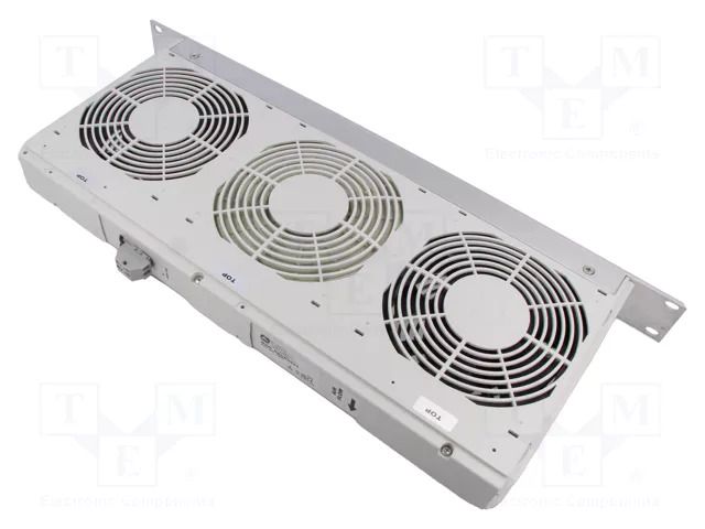 Fan: DC; fan tray; 24VDC; 482x44x208mm; 300m3/h; 51dBA; ball; IP30 Alfa Electric RACK0224