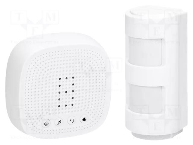 Motion sensor; wall mount; IP44 (transmitter); 8m; 120° ORNO OR-MA-716