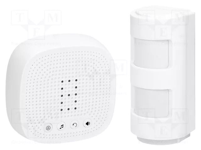 Motion sensor; wall mount; IP44 (transmitter); 8m; 120° ORNO OR-MA-716