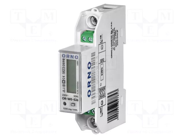 Controller; for DIN rail mounting; RS485 Modbus RTU; IP51 ORNO OR-WE-526