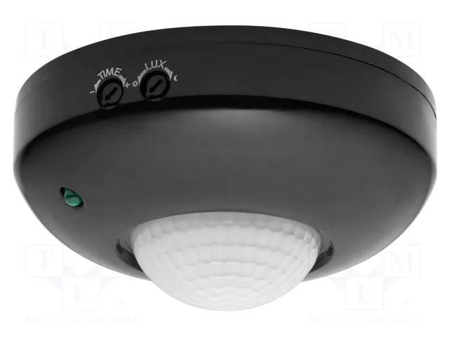 Motion sensor; wall mount; 230VAC; IP20; 6m; Range: 10s÷7min; 360° ORNO OR-CR-203/B