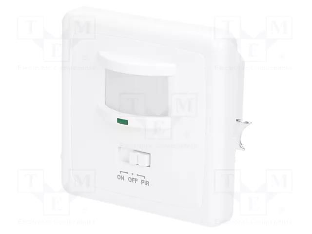 Motion sensor; flush mount,for wall mounting; 230VAC; IP20; 9m ORNO OR-CR-205