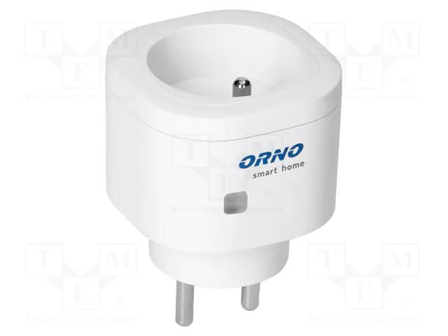 Power socket; plug-in; 230VAC; IP20; 13A; 30m; Control: wireless ORNO OR-SH-1731