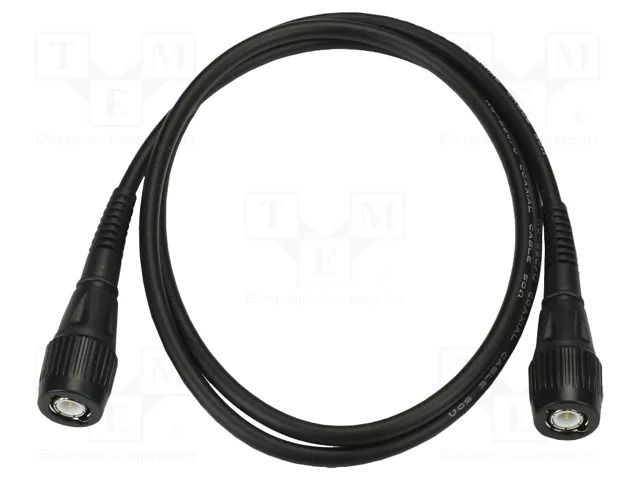 Test lead; Len: 1m; BNC plug,both sides; black; 50Ω; RG58CU CAL TEST CT3955-100
