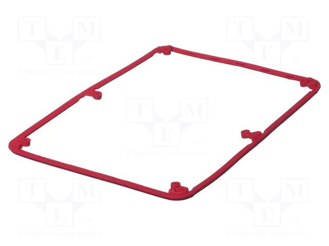 Gasket; elastomer thermoplastic TPE; BoPad; Colour: red BOPLA BOP-10.1DI-3001