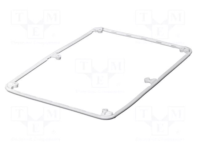 Gasket; elastomer thermoplastic TPE; BoPad; Colour: white BOPLA BOP-10.1DI-9016