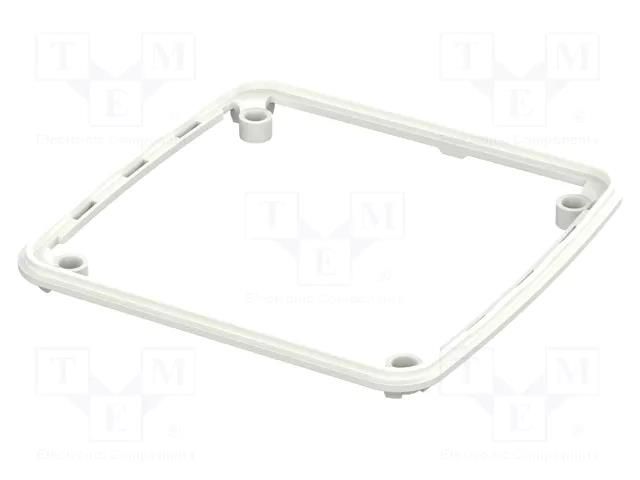 Gasket; elastomer thermoplastic TPE; BoPad; Colour: white BOPLA BOP-1212DI-9016