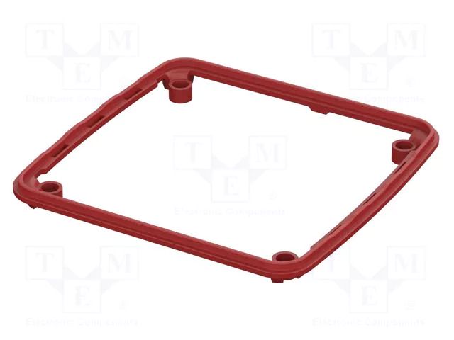 Gasket; elastomer thermoplastic TPE; BoPad; Colour: red BOPLA BOP-1616DI-3001