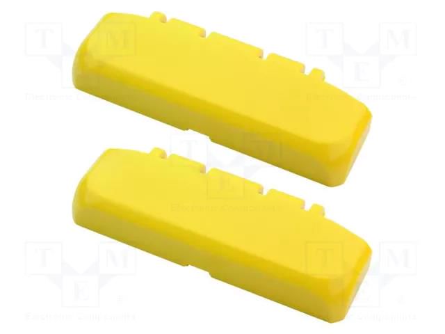 Hinge; ABS; BOCUBE; yellow; 2pcs. BOPLA BSC13-ABS-1023