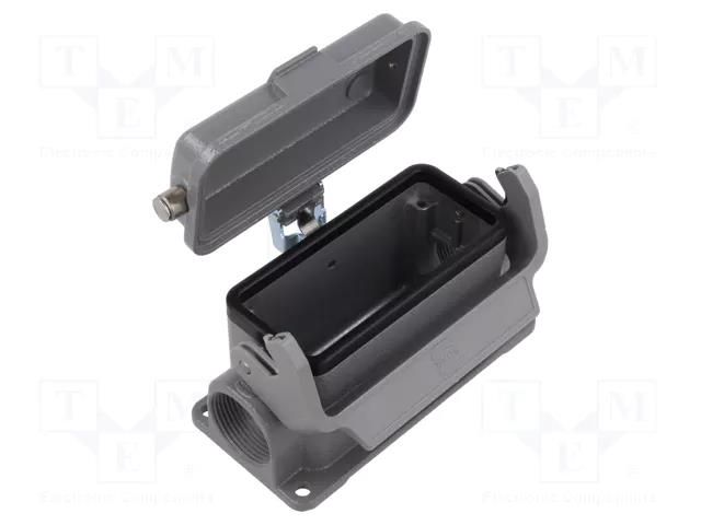 Han B Base SM LC 1 Lever Metal Cover HARTING 09300162295