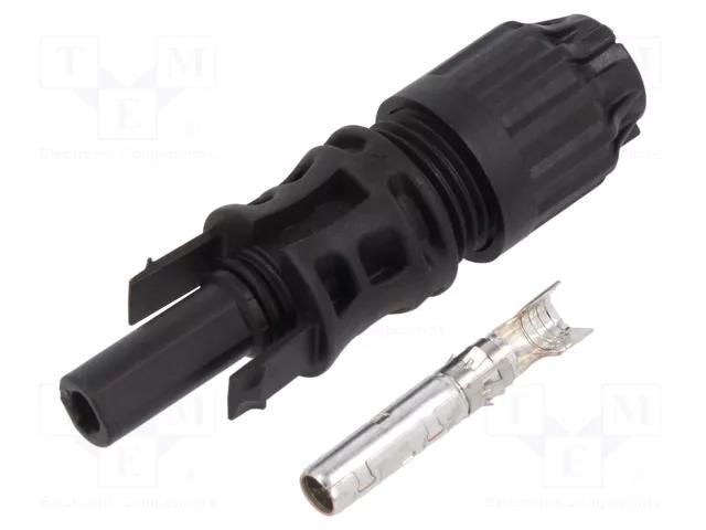 Connector: solar; plug; female; MC4 Evo stor; 47A; 1.5kV; straight STÄUBLI 32.0262P0001