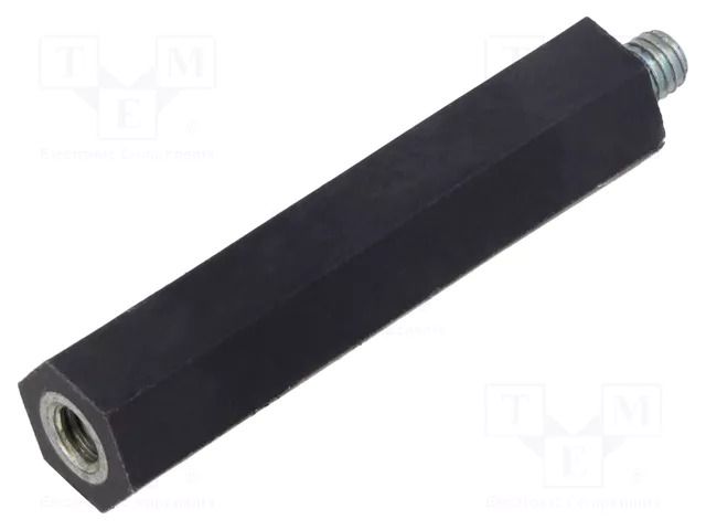 Insulating sleeve; Int.thread: M6; L: 60mm; UL94V-0; polyester BM GROUP BMQSCP060M6