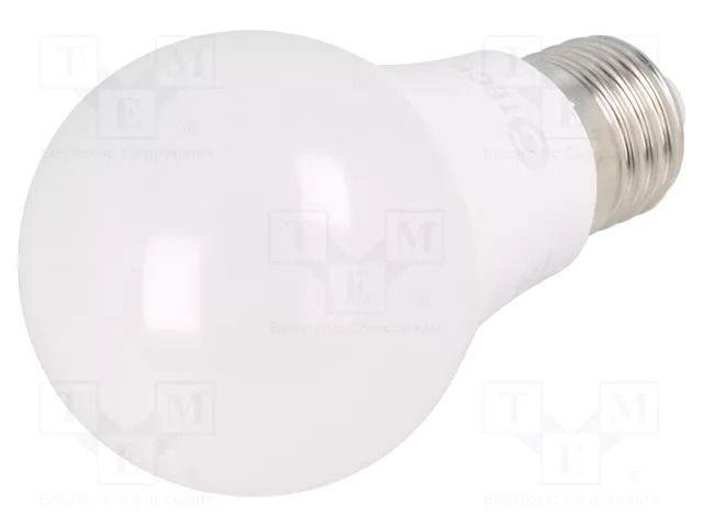 LED lamp; neutral white; E27; 230VAC; 8.8W; 200°; 4000K; 3pcs. GTV Poland GT-A60NW9W-3