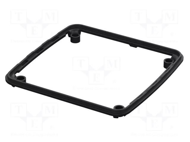 Gasket; elastomer thermoplastic TPE; BoPad; Colour: black BOPLA BOP-1212DI-9005