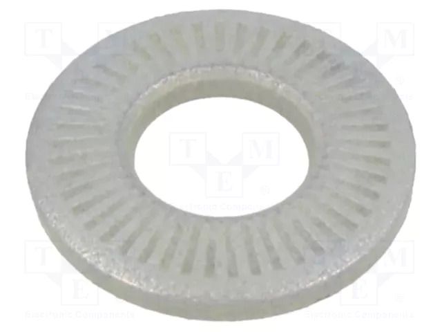 Washer; internally serrated; M6; D=14mm; h=2.1mm; spring steel BOSSARD B6/BN84530