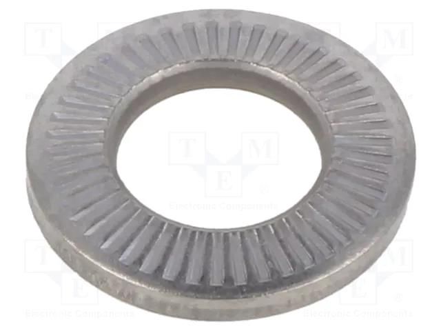 Washer; internally serrated; M8; D=16mm; h=2.2mm; BN 21206 BOSSARD B8/BN21206