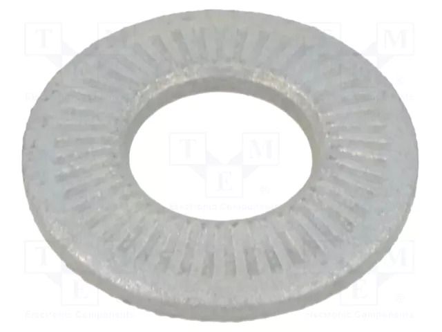 Washer; internally serrated; M8; D=18mm; h=2.35mm; spring steel BOSSARD B8/BN84530