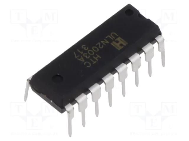 IC: driver; darlington,transistor array; DIP16; 0.5A; 50V; Ch: 7 TAEJIN TECHNOLOGY / HTC Korea ULN2003AN-TT