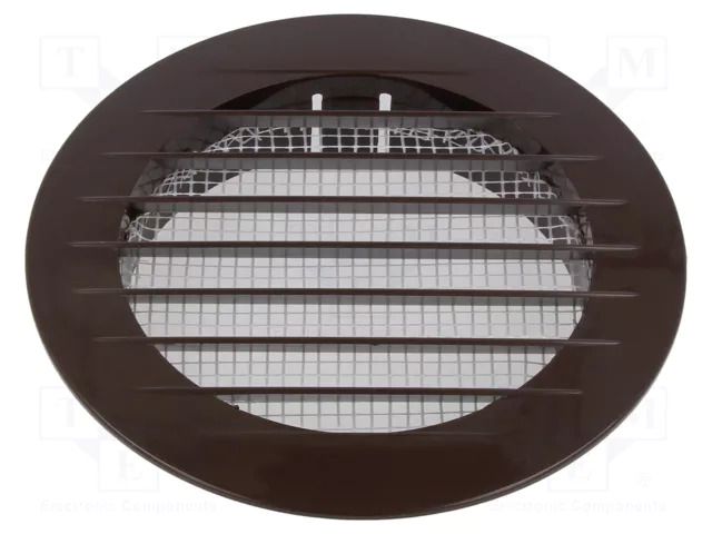 Ventilation grille; ABS; bronze; Ø133x26mm; Ø100mm; 20pcs. DOSPEL S.A. 007-0312