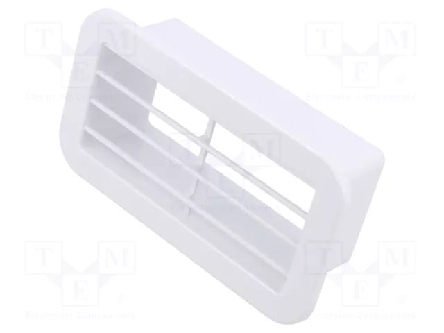 Ventilation grille; ABS; white; 127x71x39mm; 110x55mm; 20pcs. DOSPEL S.A. 007-1511