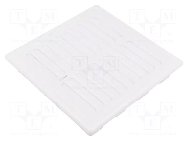 Ventilation grille; PP; white; 156x156x27mm; 140x140mm; 20pcs. DOSPEL S.A. 007-1568
