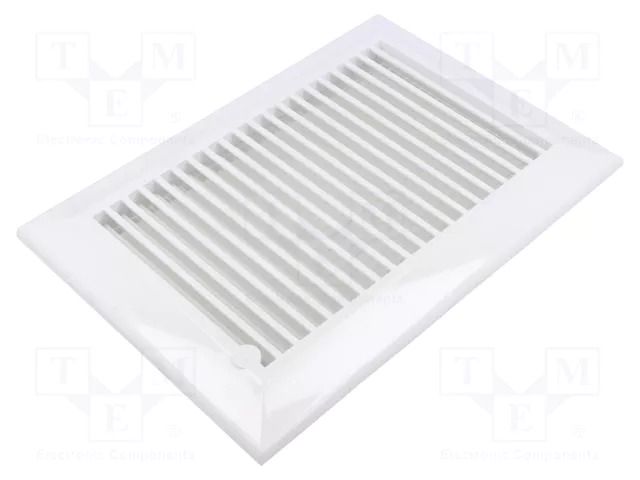Ventilation grille; ABS; white; 172x248x17mm; 140x210mm; 20pcs. DOSPEL S.A. 007-4175