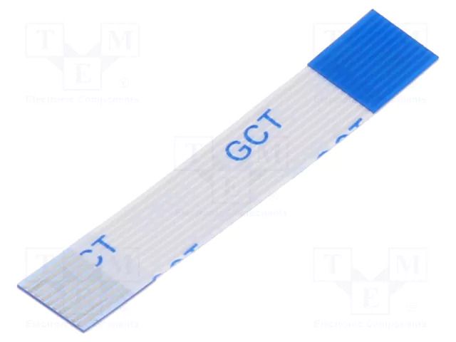 FFC tape; Cores: 10; Tape ph: 0.5mm; L: 30mm; 500mA; 60V; FFC5-TIN GCT 05-10-D-0030-A