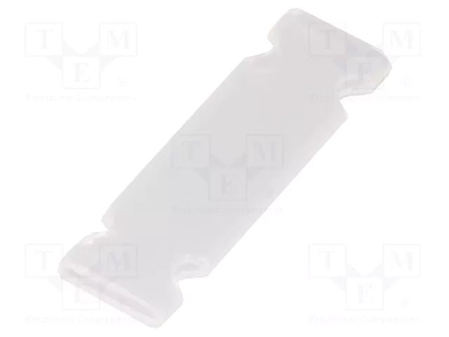 Identification tags; 7mm; 17.5mm; transparent; -60÷65°C; 50pcs. HELLERMANNTYTON HC06-17-PEUV-CL